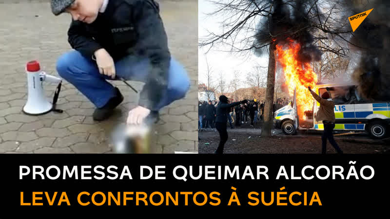 Político promete queimar alcorão fazendo eclodir confrontos na suécia