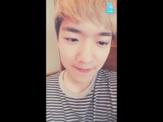 [v live] 170804 100% jonghwan's vacation in a cafe
