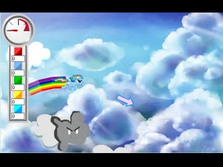 My little pony game rainbows dash in the дэш в небе гоняет