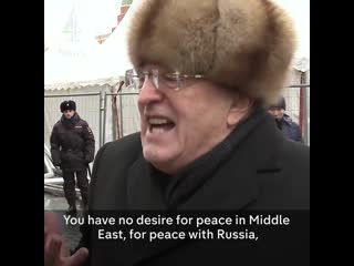 Vladimir zhirinovsky in english dont vote for vicious hillary clinton, trump = world peace