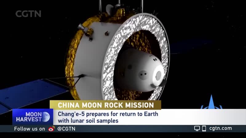 Change 5 orbiter returner completes orbital maneuver preparing return