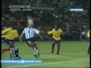 Crespo goal colombia 1996