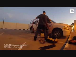 Adrenaline junkie paramotors across entire desert of oman hd(0) mp4