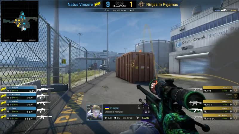 Navi nuke s1mple 3k agressive vs nip on starseries 7