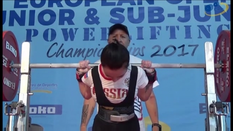 European equipped powerlifting championships 2017 daria brazhnyk (ukr) vs ekaterina zhiltcova (rus) squat