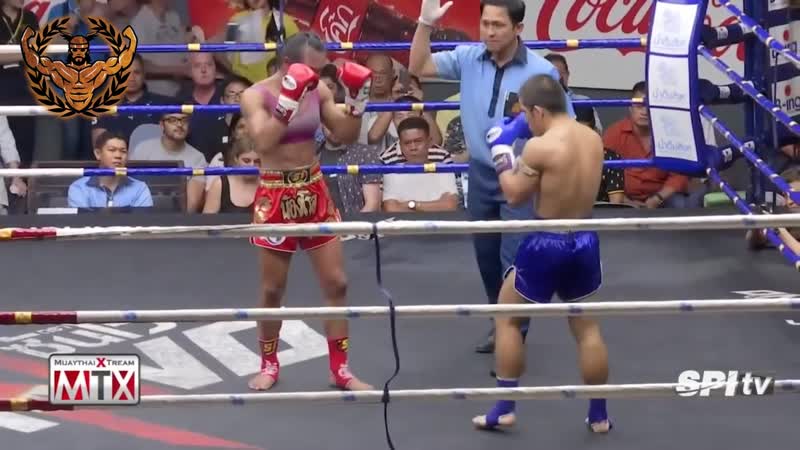 Девушка против мужчины муай тай тайский бокс
