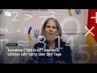 Annalena ("360 grad") baerbock letztes jahr hatte über 560 tage