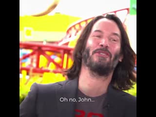Keanu reeves says duke caboom is full of love in toystory4 though tom hanks says his body count isnt as high as it is in johnwic