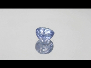 Unheated eye clean intense blue sapphire (gia)