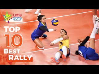 Top 10 best and longest womens volleyball rallies by brazil team pan lima 2019