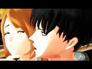 【進撃のmmd】levi & petra страстный капрал