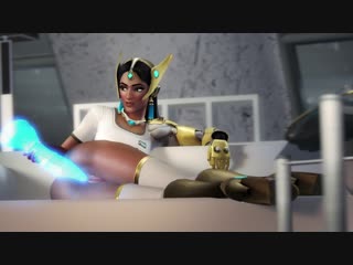 Symmetra fucks herself with a dildo sound