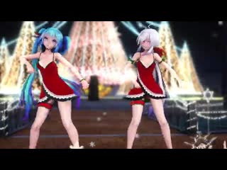 【mmd】ロキ miku haku lingerie dress【紳士】