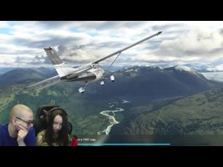 Оля пингвин впервые взяла в руки штурвал и полетела в америку! (microsoft flight simulator 2020)