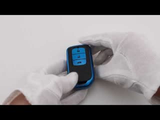 Чехол на ключ honda силиконовый синий