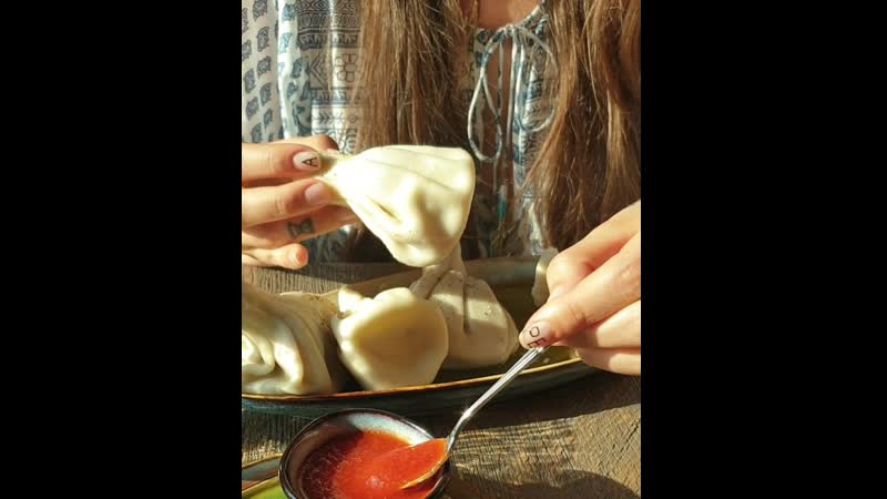 Попробовали сочные хинкали в свиблово