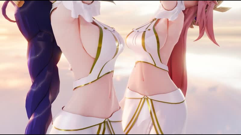 Genshin impact / raiden ei ＆yae miko / геншин импакт / райден＆мико / [a]ddiction