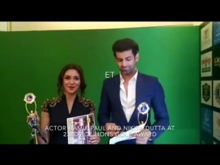 Exclusive actor namik paul and nikita dutta at 23rd sol lions gold award