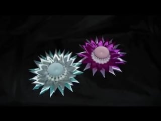 Diy kanzashi flower tutorial party table decoration mk подсвечник канзаши brico(1)