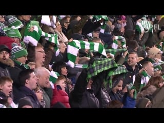 Hibs celebrate brilliant derby win over hearts (sunshine on leith)