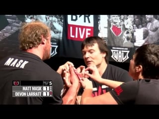 Wal supermatch showdown 405 devon larratt vs matt mask