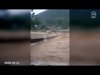 Severe floods destroy buildings and crops in garut, indonesia natural disasters compilation