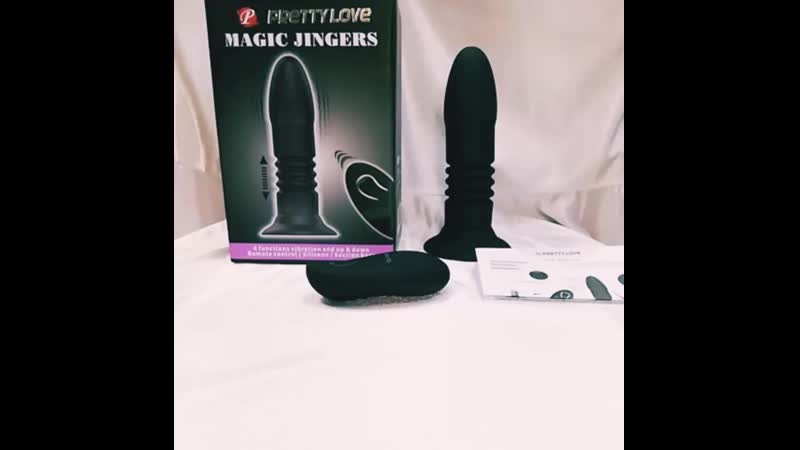 Анальный вибростимулятор втулка на пульте ду «baile prettylove magic jingers»