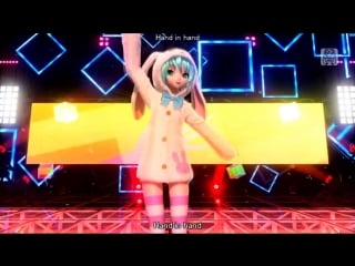 [googoo888] [1080p full風] hand in hand hatsune miku 初音ミク project diva arcade english lyrics romaji subtitles