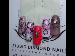 💎studio diamond nails💎 "вензеля&градиент&инкрустация"