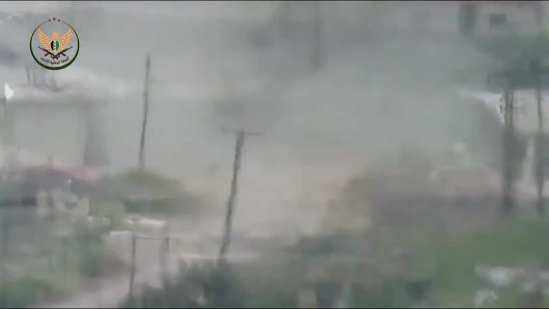 Syria nlf blew up with a kornet a vehicle and several assads fighters in ghab plain today