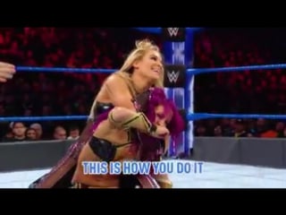 Sasha banks, finn balor, natalya and shinsuke nakamura communicate during the first ever wwe mixed match challenge