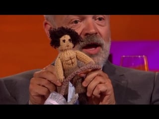 Aidan turner’s bizarre topless poldark doll on gn show