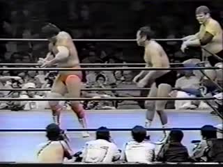 Abdullah t butcher/giant baba/masanobu fuchi/toshiaki kawada vs jun akiyama/kenta kobashi/stan hansen/takao omori