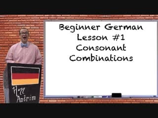 German consonant combinations beginner german with herr antrim lesson #1 3