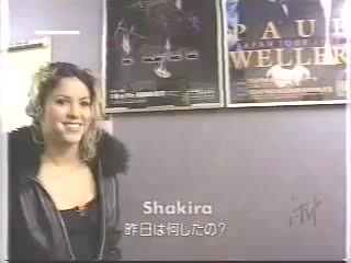 Shakira backstage and underneath your clothes (rehearsal) (akasaka blitz 2002)