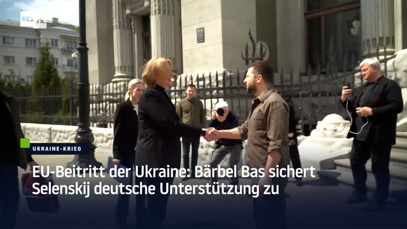 Eu beitritt der ukraine bärbel bas sichert selenskij deutsche unterstützung zu