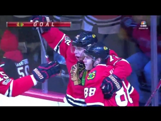 Artemi panarin beats ward with nice wrister for ppg 1 6 17