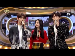 [other] 171008 джинён, джису и доён mc @ sbs «inkigayo»