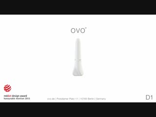 Премиум мини вибратор белый ovo d1 10