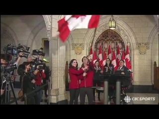 Virtue and moir flag bearers announcement pyeongchang 2018