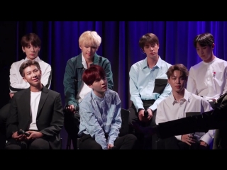 [interview] 180919 bts on songwriting, success & their fans @ grammy museum