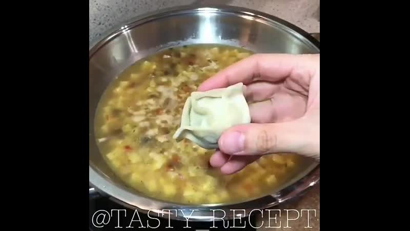 Манты на сковороде