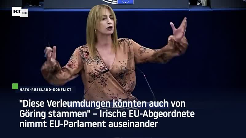"diese verleumdungen könnten auch von göring stammen" – irische eu abgeordnete nimmt eu parlament auseinander
