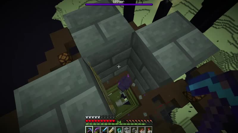 [заквиель] майнхак #64 майнкрафт и афк ферма визер роз!