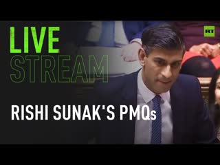 Rishi sunak takes part in weekly pmqs session in the house of commons in london