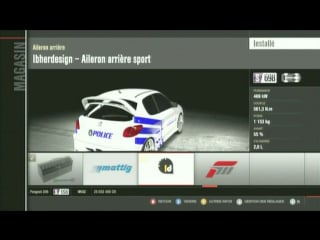 Tuto réglage drift peugeot 206 rc forza motorsport 4