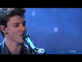 Shawn mendes perfoming stitches at the mmvas [hd] june 21, 2015