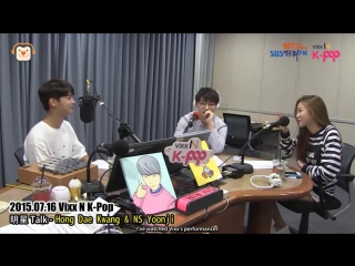 `radiocut` 150716 | ns yoonji mentioning bts on vixx n k pop
