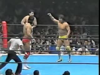 Keiji muto & masahiro chono (c) vs hiroshi hase & kensuke sasaki (njpw dream tour 1990)