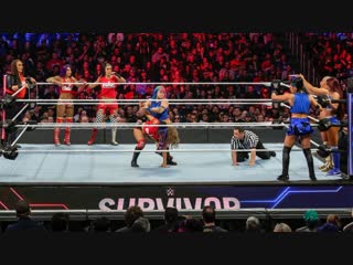 Sb group| raw sasha, bayley, tamina, nia & mickie vs smack carmella, asuka, naomi, sonya & mandy |, 2018